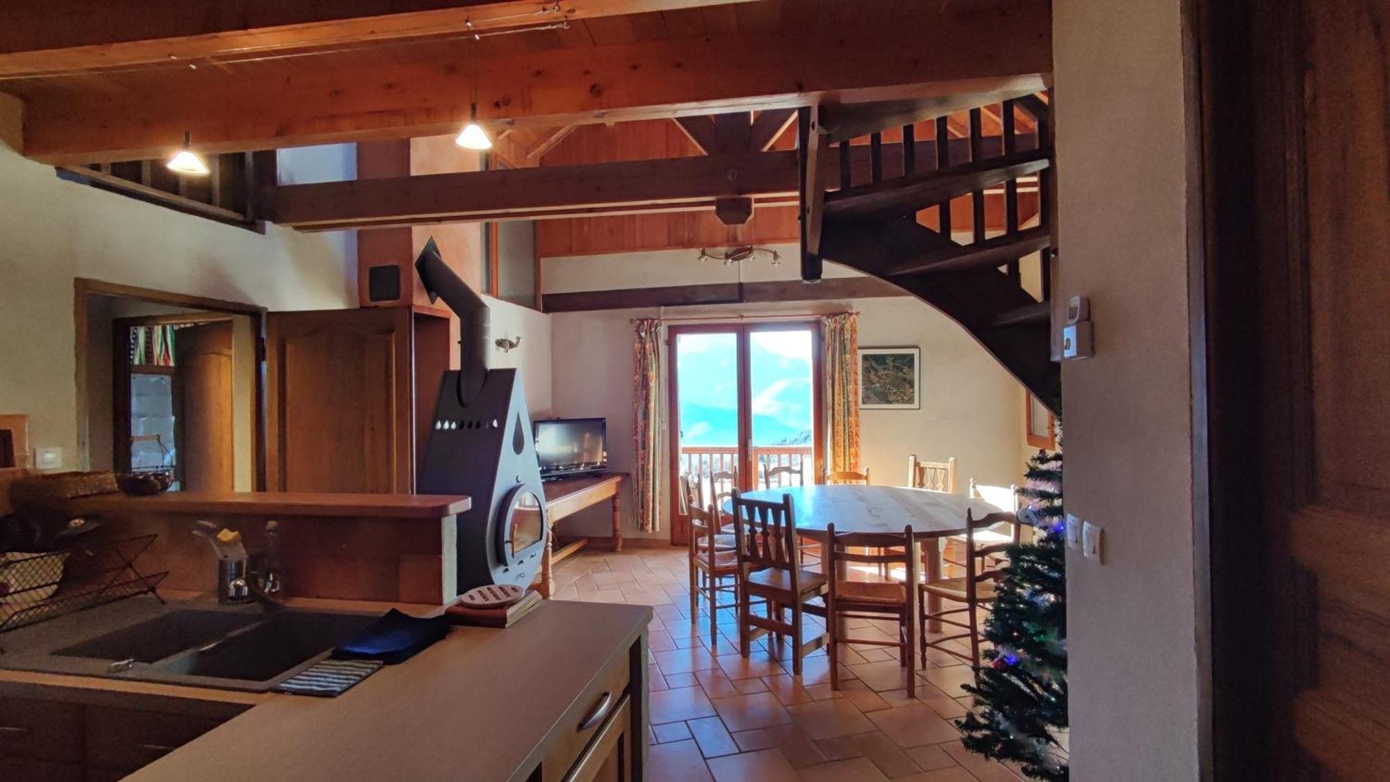 Chalet Mounette Ski Sauna Lac Embrun Puy-Sanieres Exterior photo